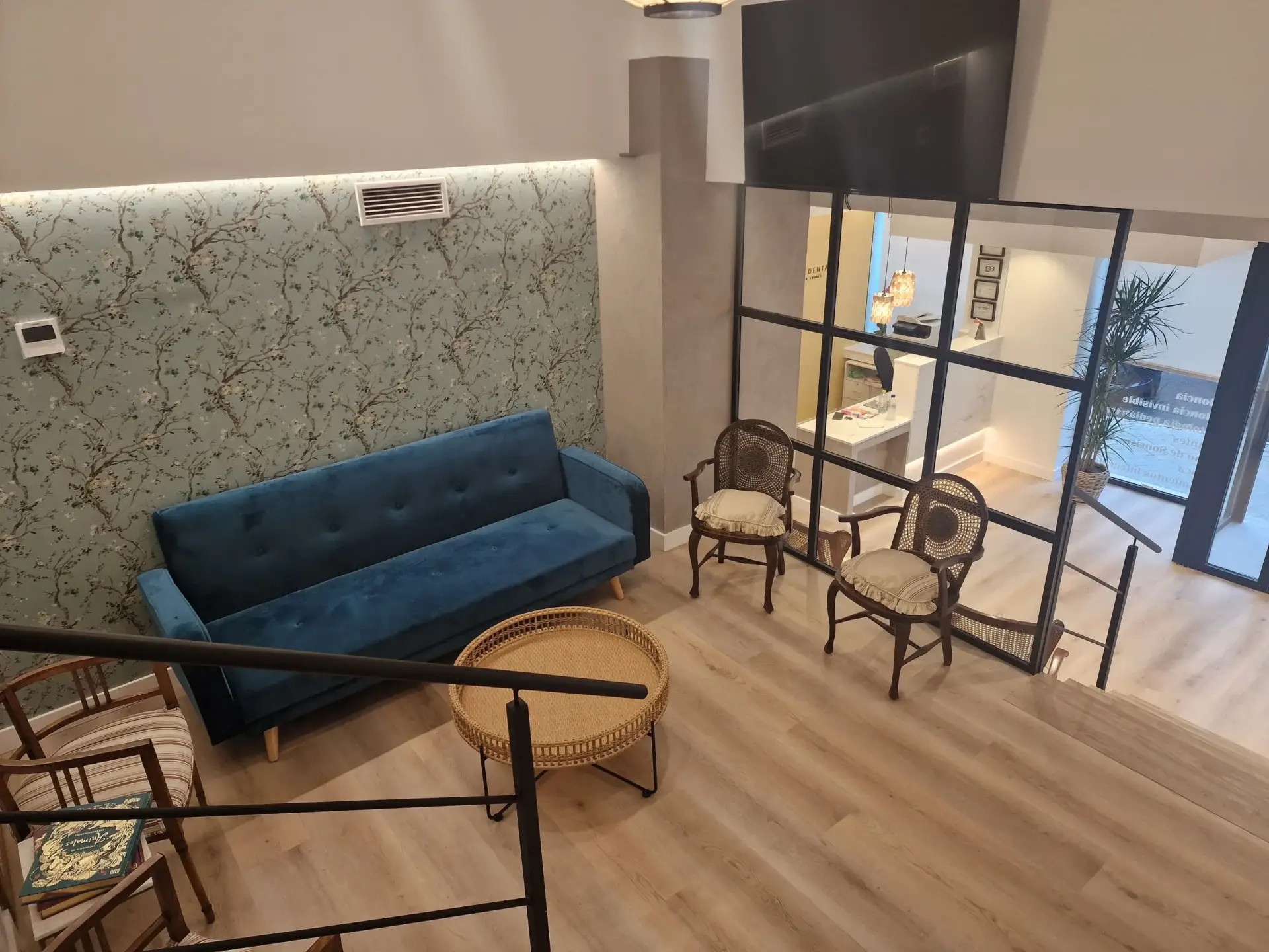 Sala de espera de la Clínica Dental Dra. Elena Andrés, Madrid